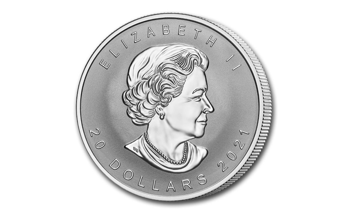 2021 Canada $20 1-oz Silver Maple Leaf Super Incuse Reverse Gem