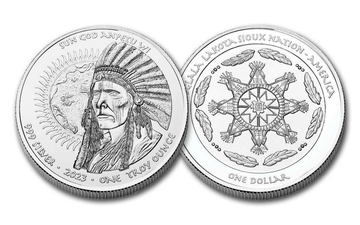 2023 Oglala Sioux $1 1-oz Silver Sun God Proof