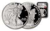 2016-W $1 1-oz Silver Eagle 30th Anniversary Congratulations Set NGC PF69UC - Mercanti Signed Label, Black Core