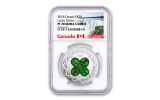 2018 Canada 20 Dollar 1-oz Silver Lucky Clover NGC PF70UCAM