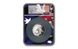 2018 Australia Wedge-Tailed Eagle 5-oz Silver High Relief Proof NGC PF70UC FR Flag Core Mercanti Signed