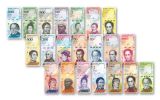 2017–2018 Venezuela Hyper Inflation 21-pc Currency Set CU