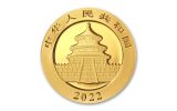 CHINA 2022 8GM GOLD PANDA BU