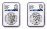 2PC 2023-S Silver Morgan & Peace NGC Reverse PF70 FR