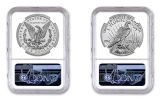 2PC 2023-S Silver Morgan & Peace NGC Reverse PF70 FR