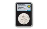 1776 Continental Currency 2oz Silver Antiqued NGC MS70 FDI Exclusive Smithsonian Label