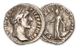 ANC 138-161 SLVR DENARIUS OF ANTONINUS PIUS F 