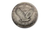 1928 25 CENT STANDING LIBERTY G-VG