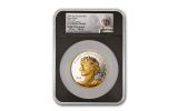 Canada 2024 Peace Dollar Ultra High Relief 5oz Silver Gilt Proof $50 Coin NGC PF70 FDI Exclusive Taylor Signed Label