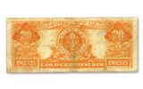 $20 1906 GOLD CERTIFICATE CURRENCY NOTE VF