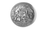 FRANCE 2024 2OZ SILVER BATTLE OF COWPENS ANTIQUED w/OGP